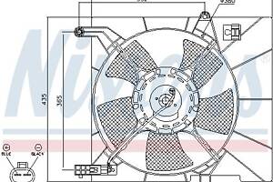Вентилятор (комплект) DAEWOO KALOS (KLAS) / DAEWOO NUBIRA (J200) 2002-2008 г.