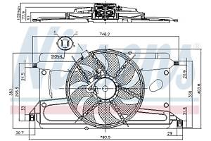 Вентилятор (комплект) FORD FOCUS 2004-2013 г.