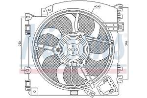 Вентилятор (комплект) NISSAN NOTE (E11) / NISSAN MICRA (K12) 2002-2014 г.