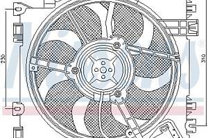 Вентилятор (комплект) NISSAN NOTE (E11) / NISSAN MICRA (K12) 2002-2014 г.