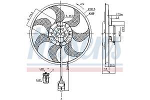 Вентилятор (комплект) OPEL ASTRA H (A04) / OPEL ZAFIRA B (A05) 2004-2019 г.
