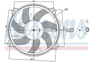 Вентилятор (комплект) PEUGEOT 408 / PEUGEOT RCZ / CITROEN DS5 2000-2018 г.