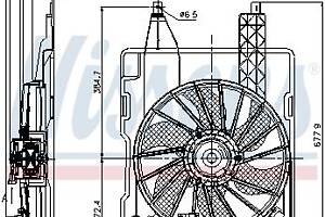 Вентилятор (комплект) RENAULT THALIA (LU_) / RENAULT KANGOO (FW0/1_) 1995-2021 г.