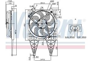 Вентилятор (комплект) VW FOX (5Z1) / VW POLO (6R) / SEAT IBIZA (6J1) 1999-2022 г.