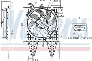 Вентилятор (комплект) VW FOX (5Z1) / VW POLO (6R) / SEAT IBIZA (6J1) 1999-2022 г.