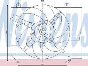 Вентилятор, охлаждение двигателя NISSENS 85167 на FIAT BRAVA (182)