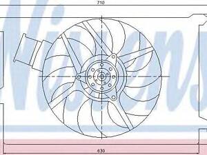 Вентилятор, охлаждение двигателя NISSENS 85243 на OPEL VECTRA C