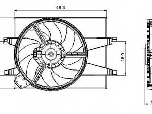 Вентилятор, охлаждение двигателя NRF 47006 на FORD IKON V (JH_, JD_)