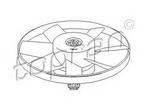 Вентилятор, охлаждение двигателя TOPRAN 107716 на VW POLO (6N1)