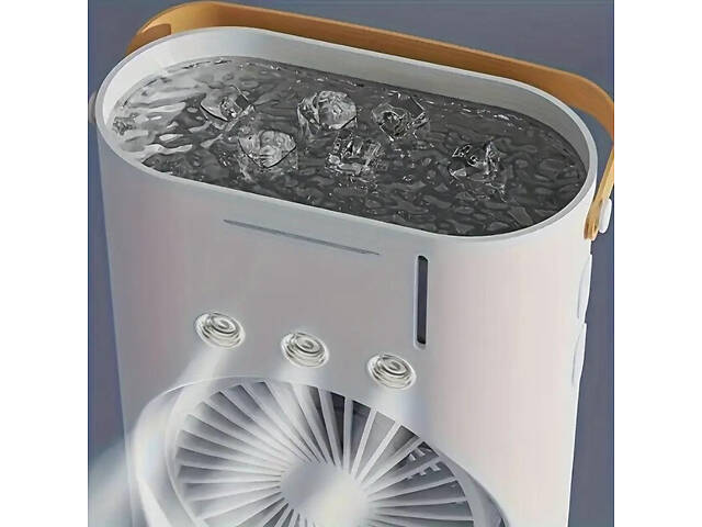 Вентилятор 3 в 1 USB с распылителем, автоповоротом и LED подсветкой Air Double-ended Spray Fan - Фото 7