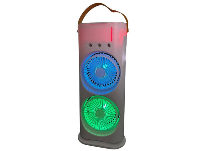 Вентилятор 3 в 1 USB с распылителем, автоповоротом и LED подсветкой Air Double-ended Spray Fan - Фото 8