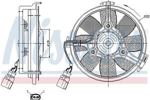 Вентилятор AUDI A4 B5 (8D2) / AUDI A6 C5 (4B5) / SKODA SUPERB (3U4) 1994-2008 г.