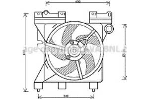 Вентилятор CITROEN/PEUGEOT (вир-во AVA)
