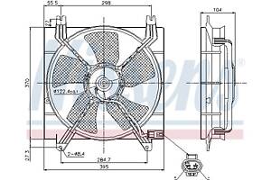 Вентилятор DAEWOO GENTRA / CHEVROLET NUBIRA / DAEWOO NUBIRA (J200) 2002-2013 г.