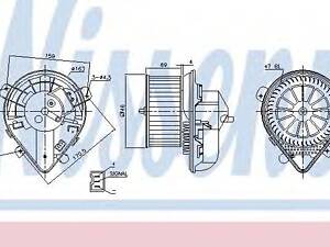 Вентилятор FIAT SCUDO (220) (96-) 1.9 TD NISSENS 87178 на PEUGEOT 806 (221)