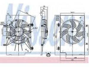 Вентилятор FORD FIESTA VI (CCN) (12-) 1.5 TDCi NISSENS 85768 на FORD FIESTA VI