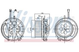 Вентилятор кабины кондиц. AUDI Q3 (F3B) / AUDI TT (FV9, FVR) 2012-2021 г.