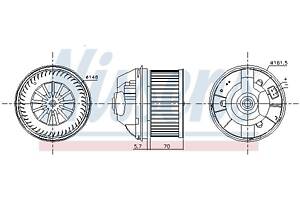 Вентилятор кабины кондиц. FORD KUGA / FORD FOCUS 2003-2015 г.