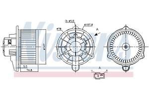 Вентилятор кабины кондиц. HYUNDAI ACCENT (MC) 2005-2012 г.