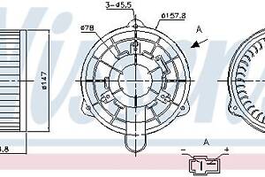 Вентилятор кабины кондиц. HYUNDAI ACCENT (MC) 2005-2012 г.