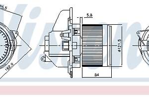 Вентилятор кабины кондиц. RENAULT CLIO (KH_) / RENAULT KAPTUR (H5_) 2012- г.