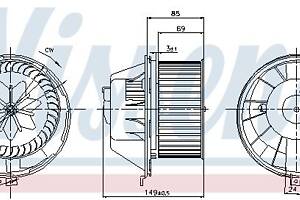 Вентилятор кабины кондиц. VW GOLF (1K1) / AUDI A3 (8P1) 2003-2022 г.