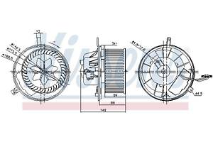 Вентилятор кабины кондиц. VW GOLF (1K1) / AUDI A3 (8P7) 2003-2022 г.