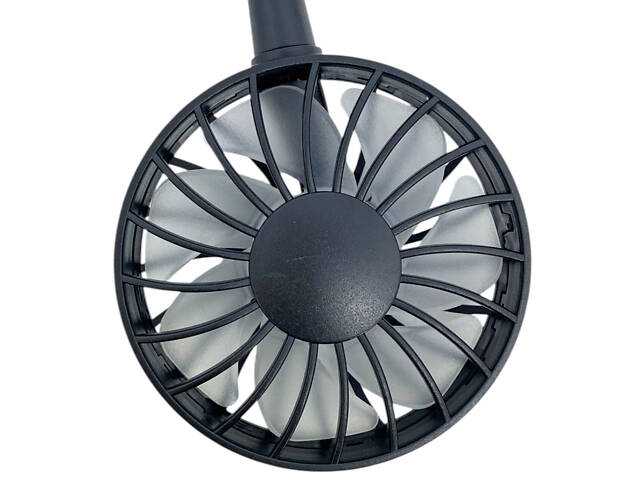 Вентилятор на акумуляторі подвійний на шию портативний зарядка від USВ чорний Sports Necklace Fan - Фото 6
