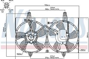 Вентилятор NISSAN ALMERA (N15) / NISSAN CEFIRO (A33) 1995-2007 г.