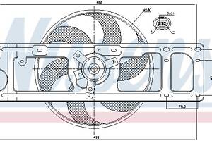 Вентилятор NISSAN KUBISTAR (X76) 2003- г.