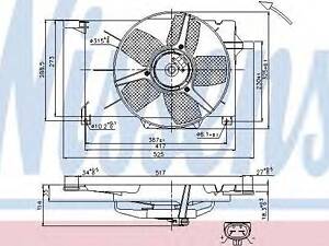 Вентилятор NISSENS 85005 на OPEL VITA B (73_, 78_, 79_)