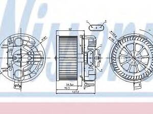 Вентилятор NISSENS 87043 на RENAULT MEGANE II Sport Tourer (KM0/1_)