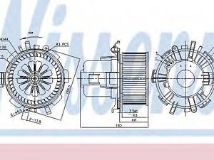 Вентилятор NISSENS 87180 на OPEL MOVANO самосвал (H9)