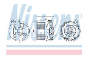 Вентилятор обігрівача салону Nissens 87267
