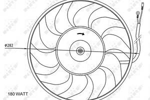 Вентилятор охлаждения двигателя, AUDI 100 90-