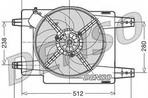 Вентилятор охолодження двигуна для моделей: ALFA ROMEO (156,156)
