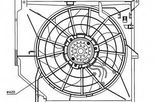 Вентилятор охлаждения двигателя для моделей: BMW (3-Series, 3-Series,3-Series,3-Series,3-Series)