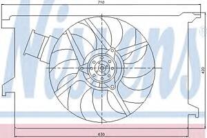 Вентилятор охлаждения двигателя для моделей: FIAT (CROMA), OPEL (VECTRA,SIGNUM,VECTRA), SAAB (9-3), VAUXHALL (SIGNUM)