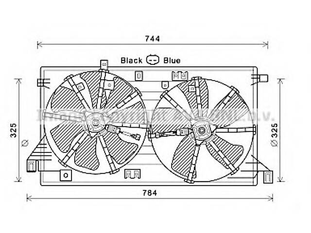 Вентилятор охлаждения двигателя для моделей: MAZDA (3, 3)