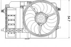 Вентилятор охолодження двигуна для моделей: MINI (COOPER, CABRIO)