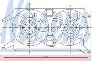Вентилятор охлаждения двигателя для моделей: ALFA ROMEO (156, 156)