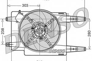 Вентилятор охлаждения двигателя  для моделей: ALFA ROMEO (164, 166)
