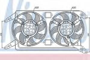 Вентилятор для охолодження двигуна для моделей:ALFA ROMEO (166)