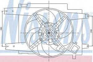 Вентилятор охлаждения двигателя для моделей: ALFA ROMEO (166)