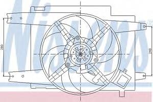 Вентилятор для охолодження двигуна для моделей:ALFA ROMEO (166)