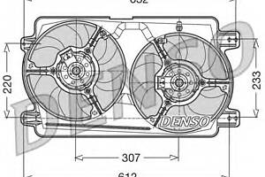 Вентилятор для охолодження двигуна для моделей:ALFA ROMEO (166)