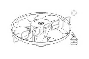 Вентилятор охлаждения двигателя для моделей: AUDI (A3, TT,TT), SEAT (AROSA,TOLEDO,LEON,IBIZA,CORDOBA), SKODA (OCTAVIA,O
