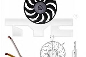 Вентилятор охлаждения двигателя для моделей: AUDI (A4, A6,A4,A4,A4,A4,A4)