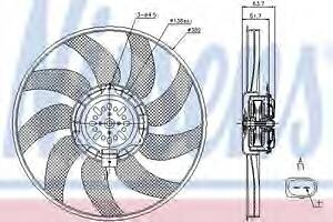Вентилятор охлаждения двигателя для моделей: AUDI (A5, A4,A4,Q5,A5,A4,A5,A7,A6,A6)