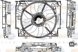 Вентилятор охлаждения двигателя  для моделей: BMW (5-Series)
